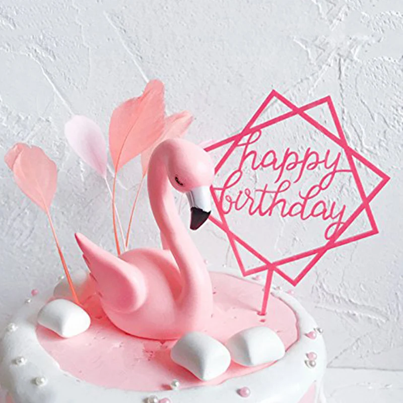 Розовый сидя Лебедь прекрасный торт украшения для День рождения Baby Shower вечерние