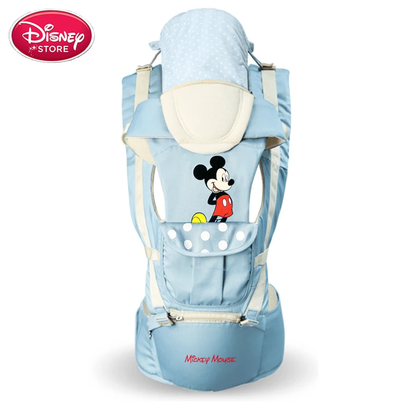 mickey Disney Хипсит для переноски детей дышащий передний облицовочный Удобный слинг рюкзак сумка намотка переноска аксессуары для малышей - Цвет: mickey