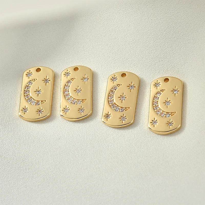 Серьги-гвоздики из меди с цирконом 18 К | Украшения и аксессуары