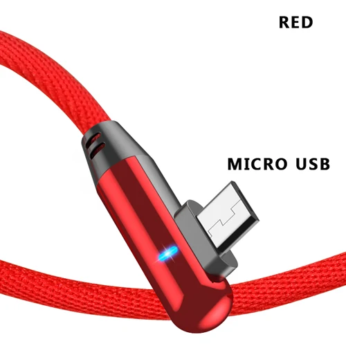 Red VOXLINK Micro USB кабель Быстрая зарядка микро кабель для передачи данных для samsung s9 xiaomi/lenovo/huawei/htc/Meizu Android кабели для мобильных телефонов - Цвет: Red