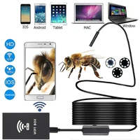 wifi endoscope 16001200p hd 8 led 8mm lens industrial ip68 waterproof borescope underwater cameras endoscope for iosandroid