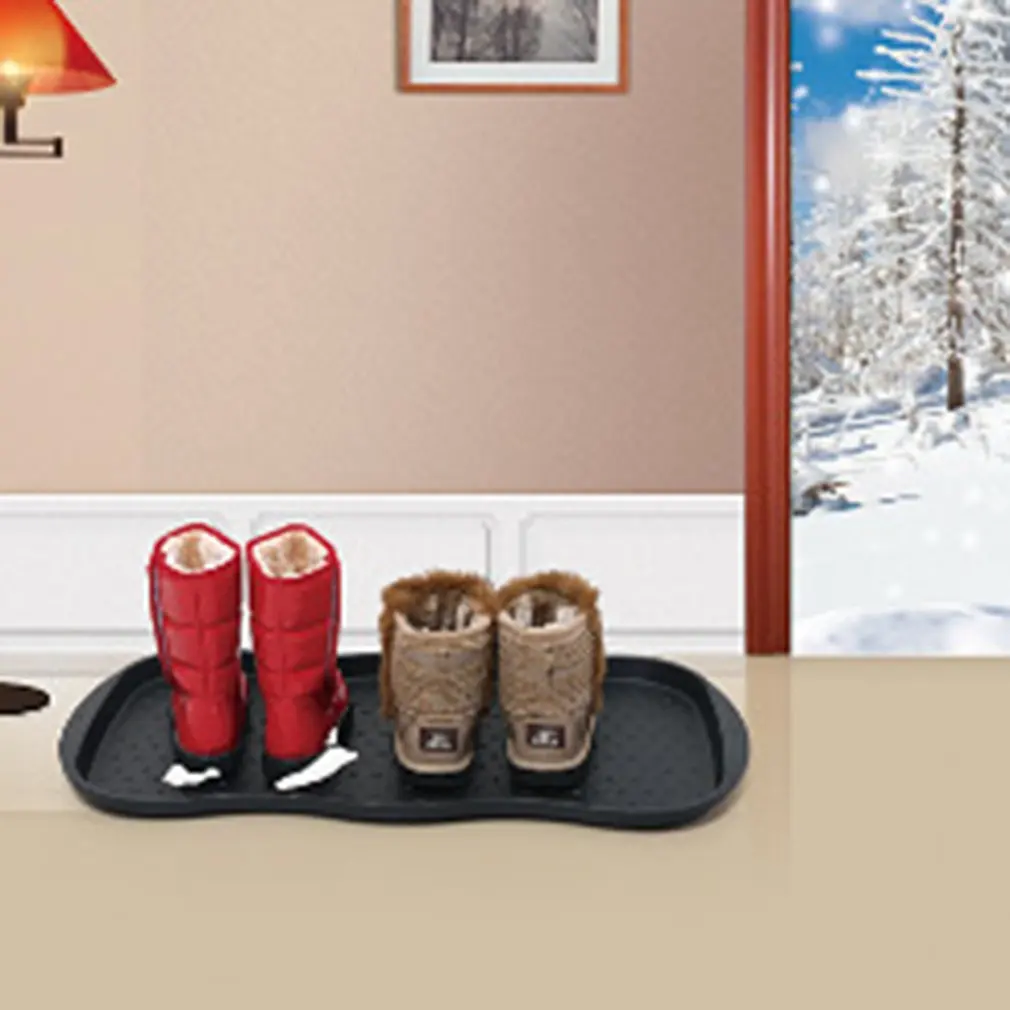 Черные сапоги лоток коврик многоцелевой для обуви растений миски еды животных