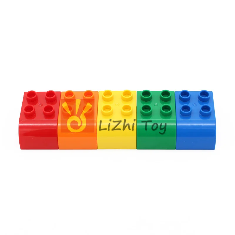 Большой строительный блок MOC DIY 4302 Кирпич 2x3 с изогнутым верхом большой размер