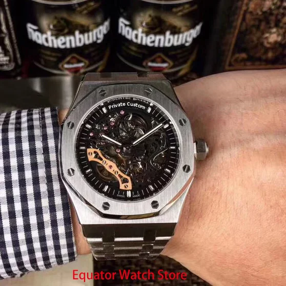 Часы наручные мужские механические автоматические водонепроницаемые с