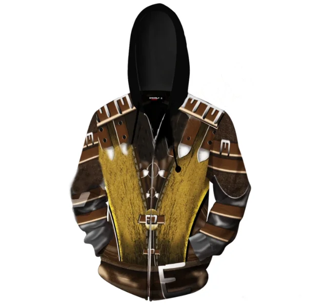 Новинка костюмы для косплея Hanzo Hasashi из мультфильма морталь Спортивная одежда на