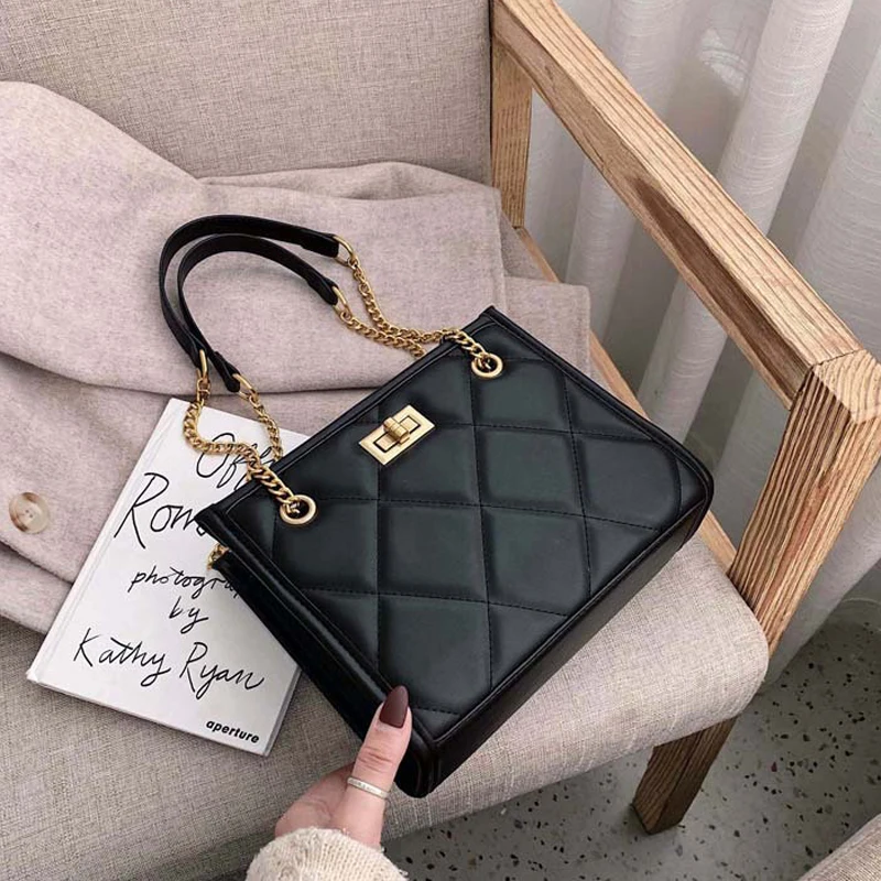 Модная сумка через плечо 2020 женские дорожные сумки кожаная стеганая из