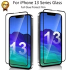 Защитное стекло с полной проклейкой для iPhone 13 Pro Max 13 Mini, пленка для экрана из закаленного стекла для Apple iPhone 13 Pro Max 13 Mini, 2 шт.