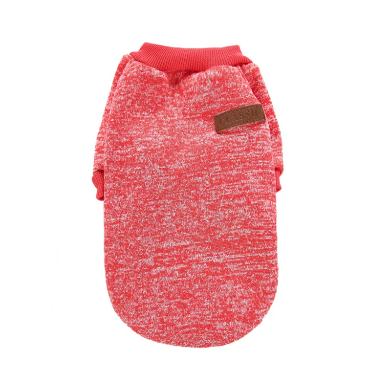 Red Одежда для собак для маленьких собак, свитер для кошек, Одежда для питомцев, кошек, чихуахуа, теплая одежда для собак, свитер для осени и зимы - Цвет: Red