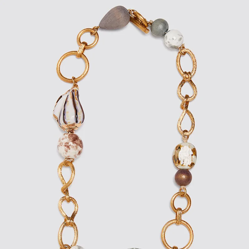 

2021 Rushed Real Collares Moana Choker Natural Conch Shell Geometric Exaggerated Necklaces In Europe And The Necklace Jewelry