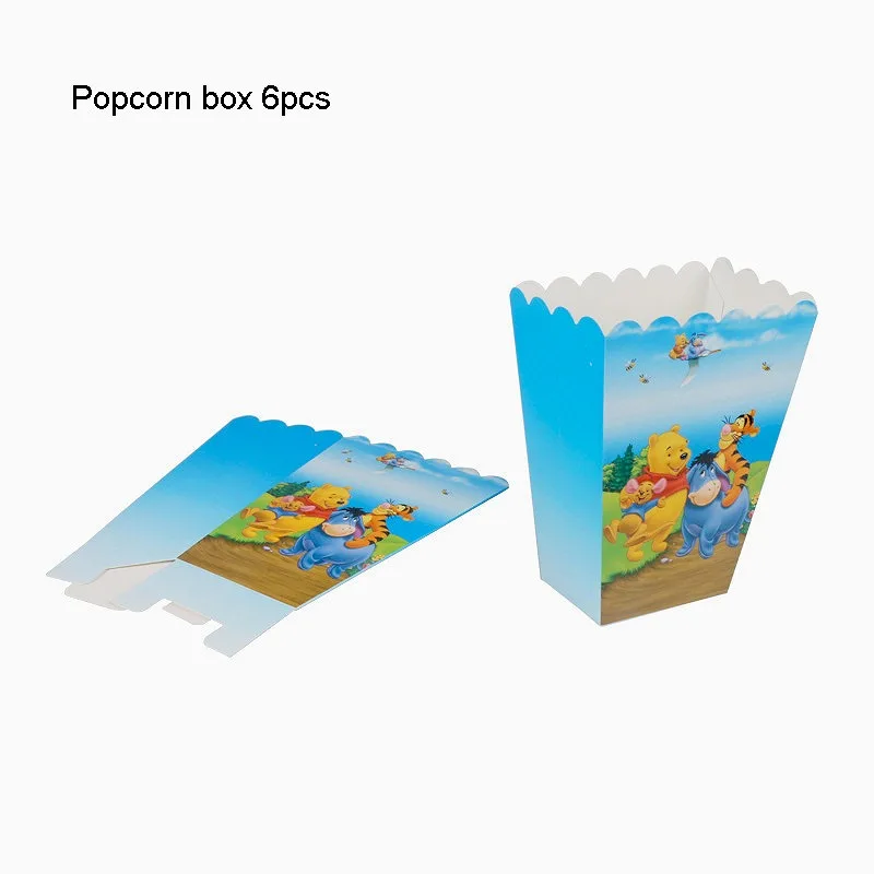 

Disney Winnie the Pooh Cartoon Party Disposable Tableware Set Plates Cup Napkin Hat Decorations Baby Shower Kids Favor Supplies