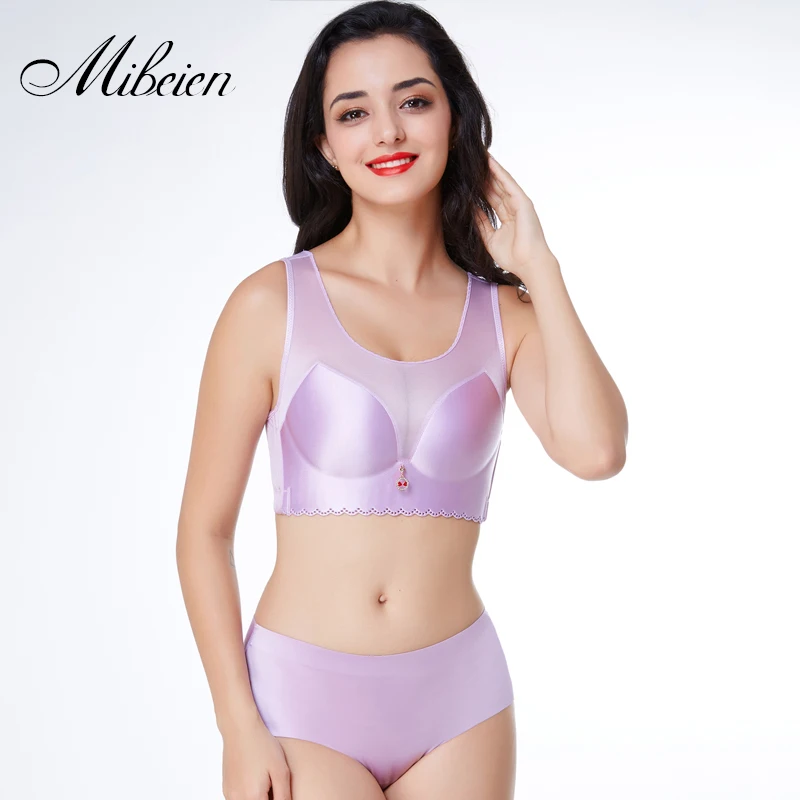 Ультратонкий комплект бюстгальтера размера плюс топ без следов жира вес 100 кг