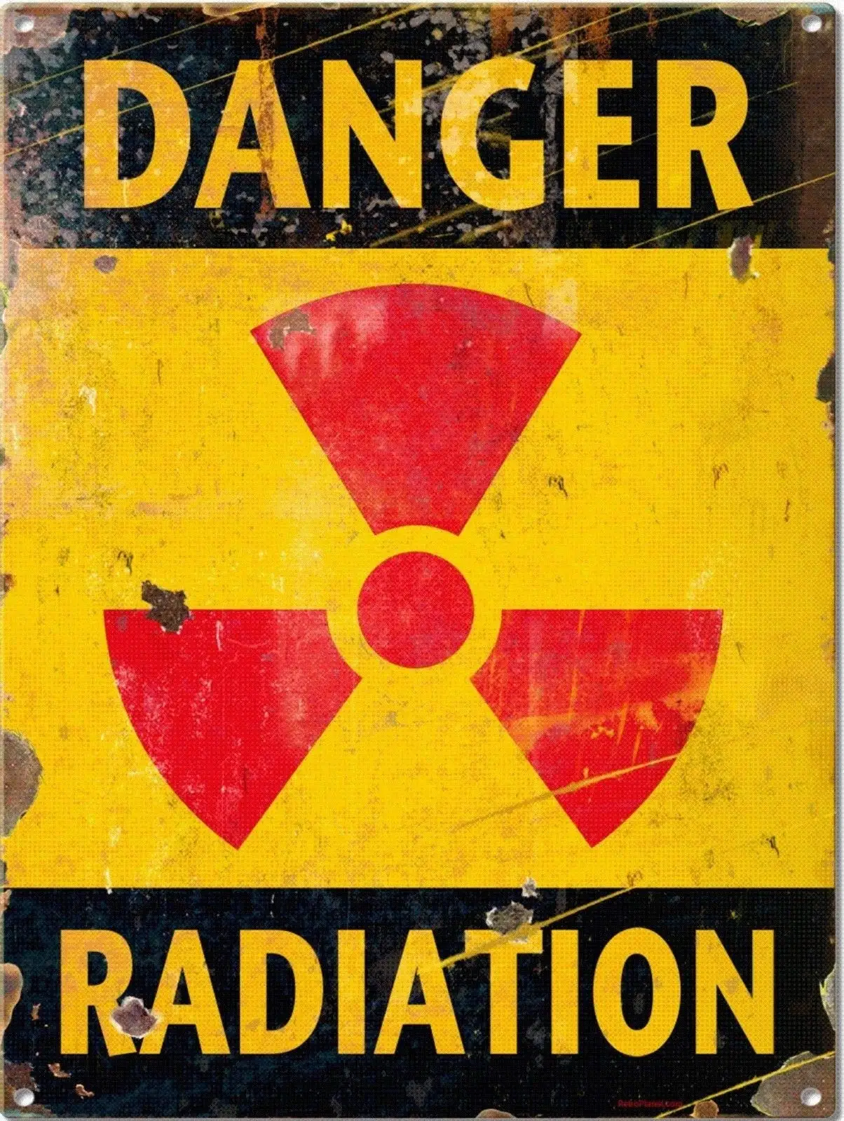 

Vintage Danger Radiation Do Not Enter Warning Metal Tin Sign Tin Sign 8x12 Inches