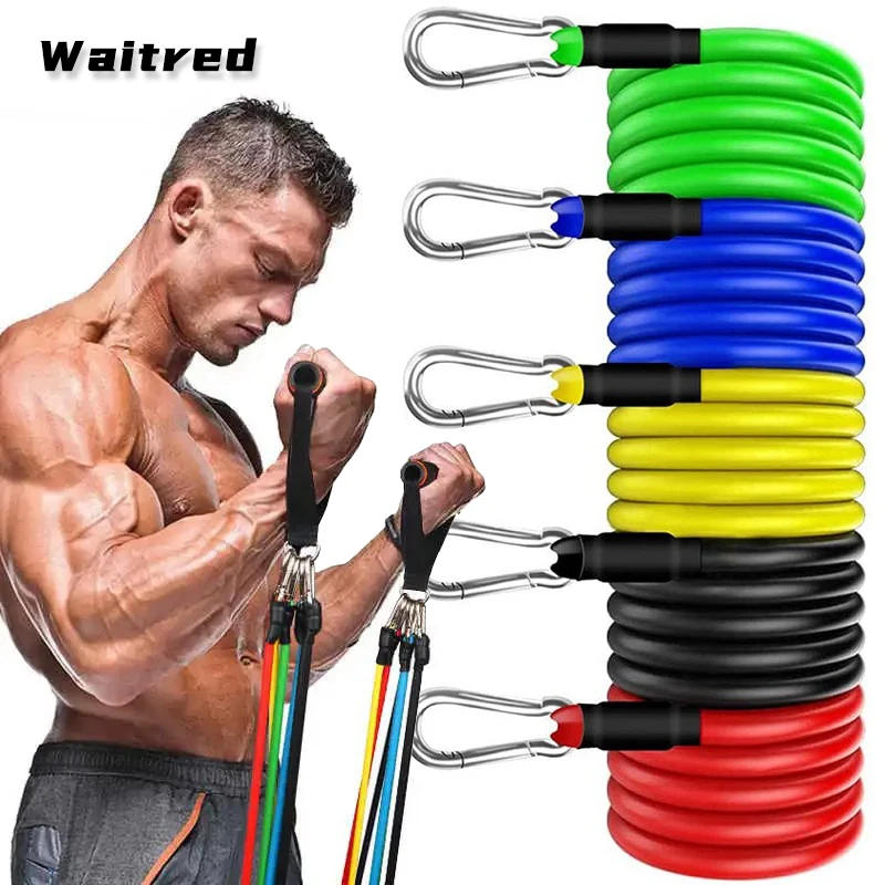 

Waitred Fitness Latex Resistance Bands Set Men's Muscle Exercise Training Equipment Home Gym Rubber Tube Stretching Elastic Rope