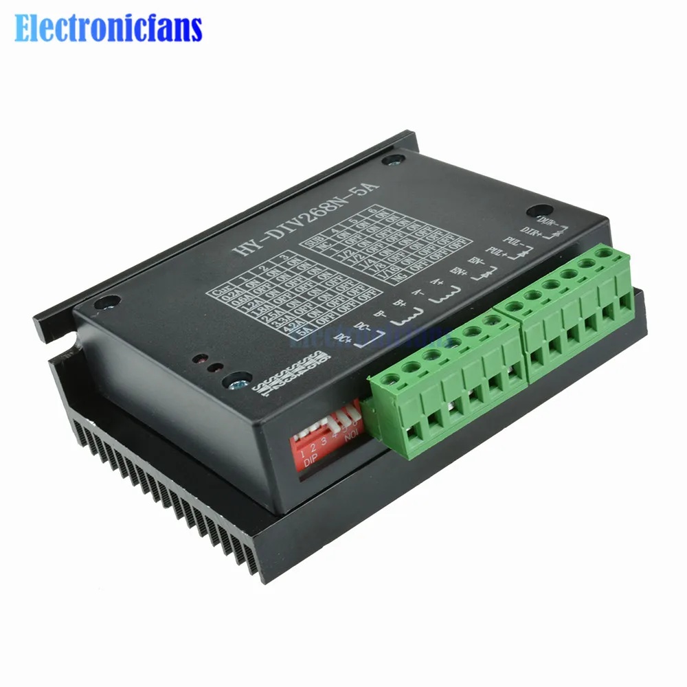 TB6600 Модуль контроллера драйвера шагового двигателя 4A 5A одноосевого шагового двигателя DC 12V-48V для станков с ЧПУ и гравировальных машин.