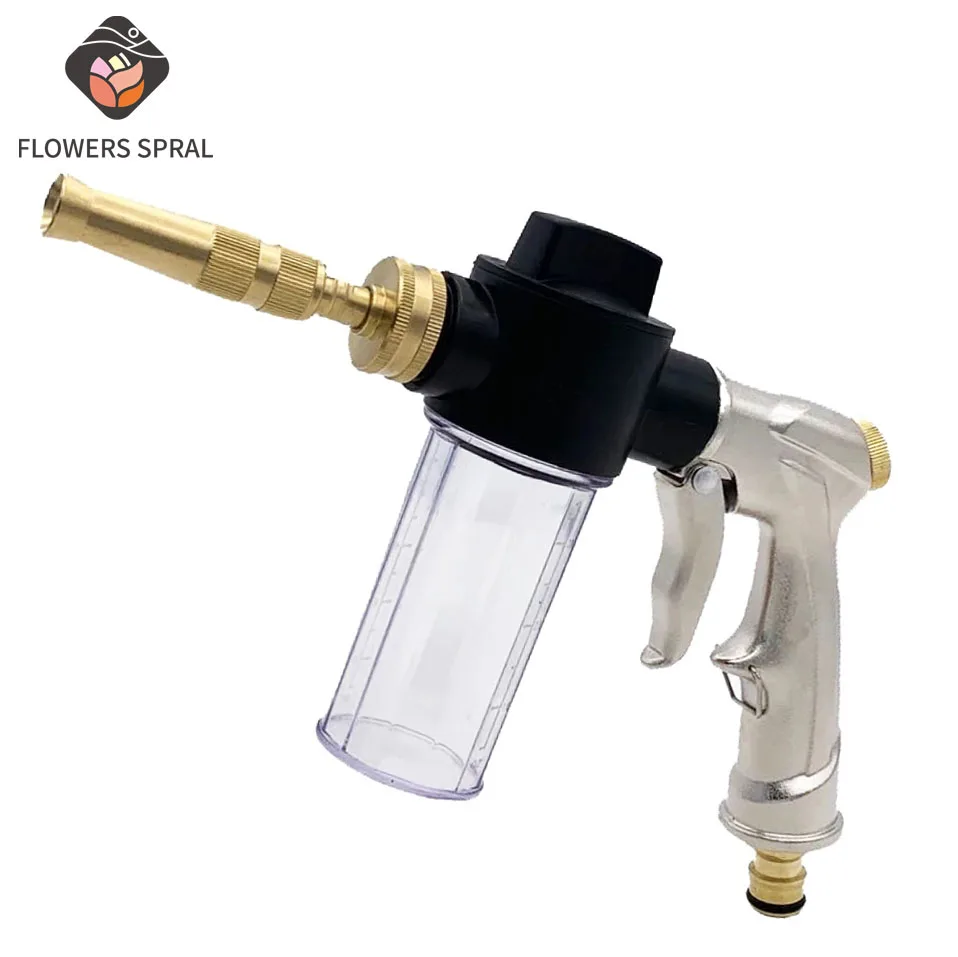 

New Garden Water Spray Gun High Pressure Washer Car Washer Metal Water Gun Garden Hose Sprinkler Cleaning Water Gun Direct Sales