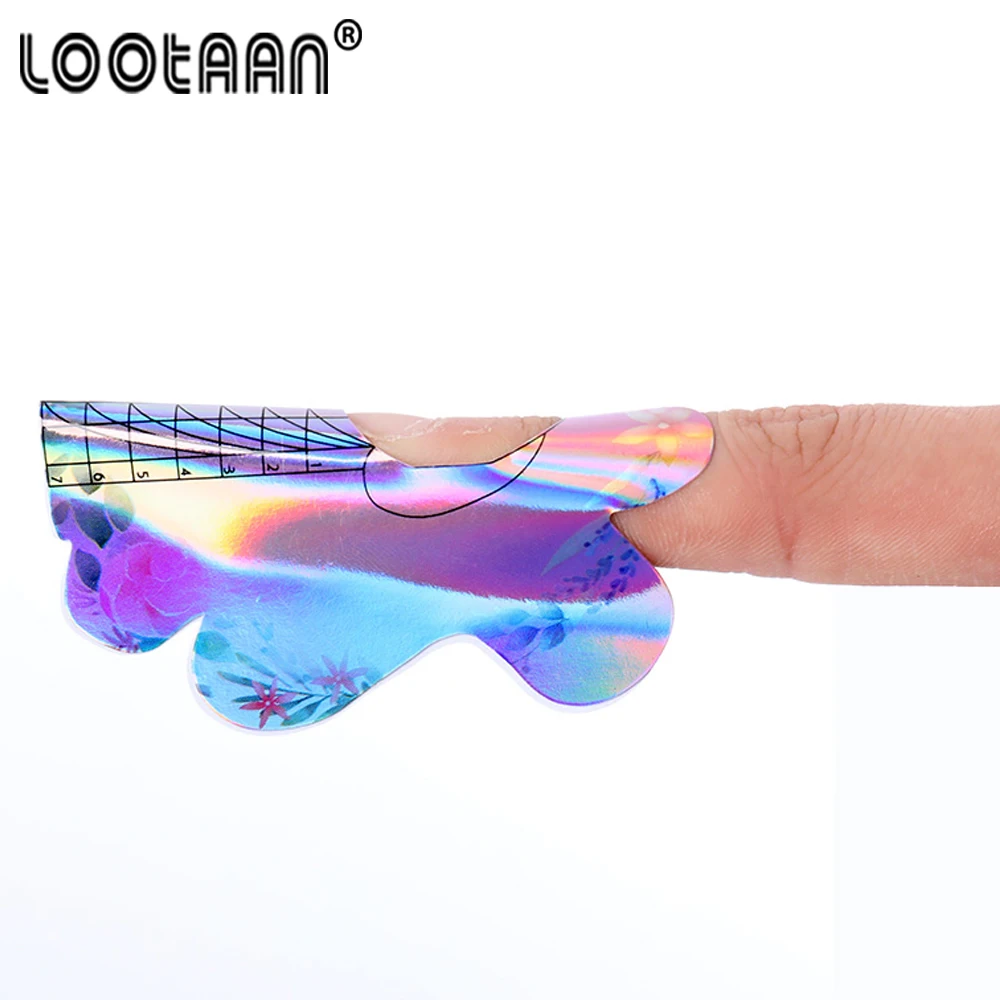 Формы для лазерных ногтей 100/300 шт. форма французского маникюра акриловый