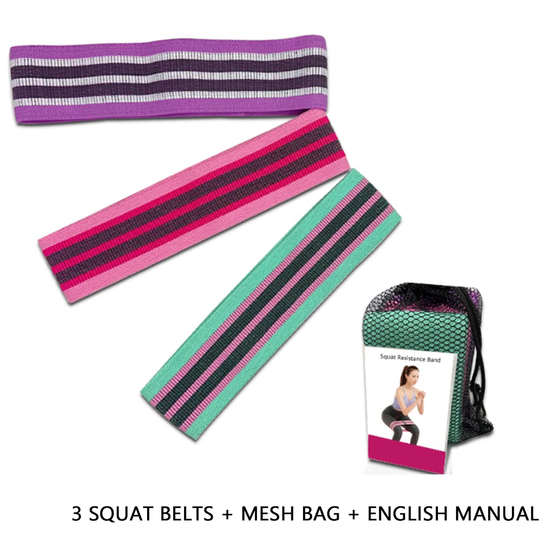 

Hot Yoga Resistance Bands Fitness Resistance Band Wide Exercise Resistance Bands anti-slip Workout Bands Exercise Bands Fitness