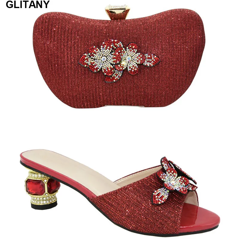 Самые новые комплекты из обуви и сумочки в итальянском стиле высокое качество