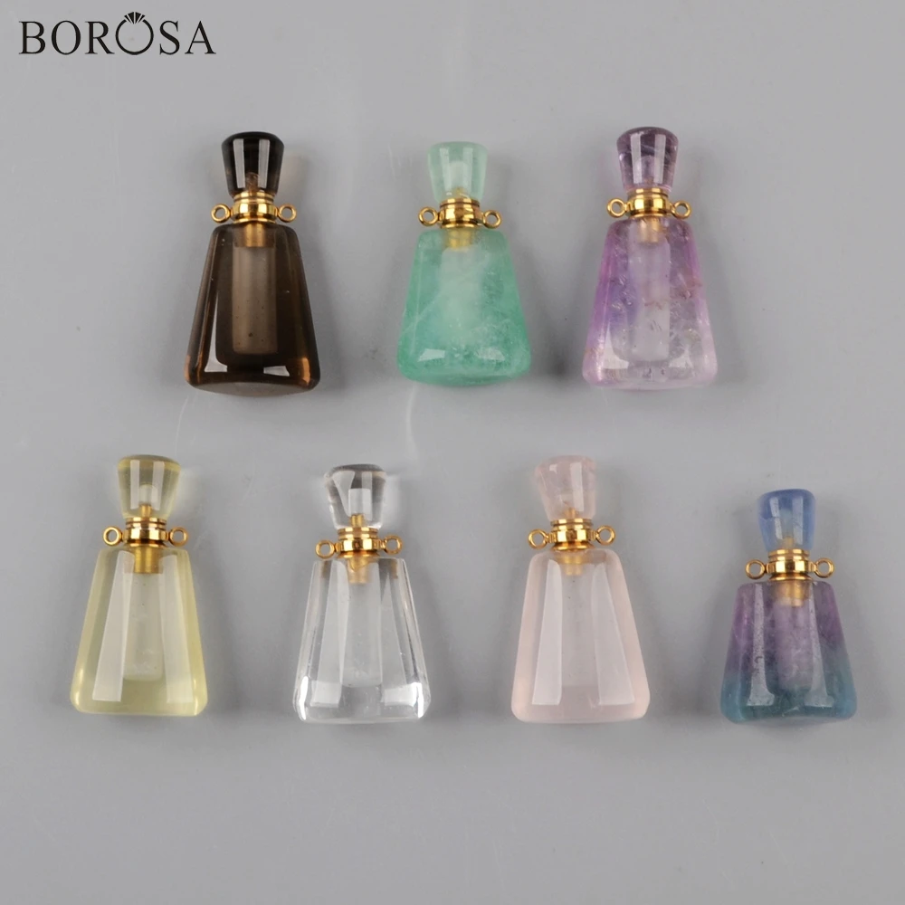 BOROSA 3 шт. золотые разнообразные натуральные драгоценные камни диффузор