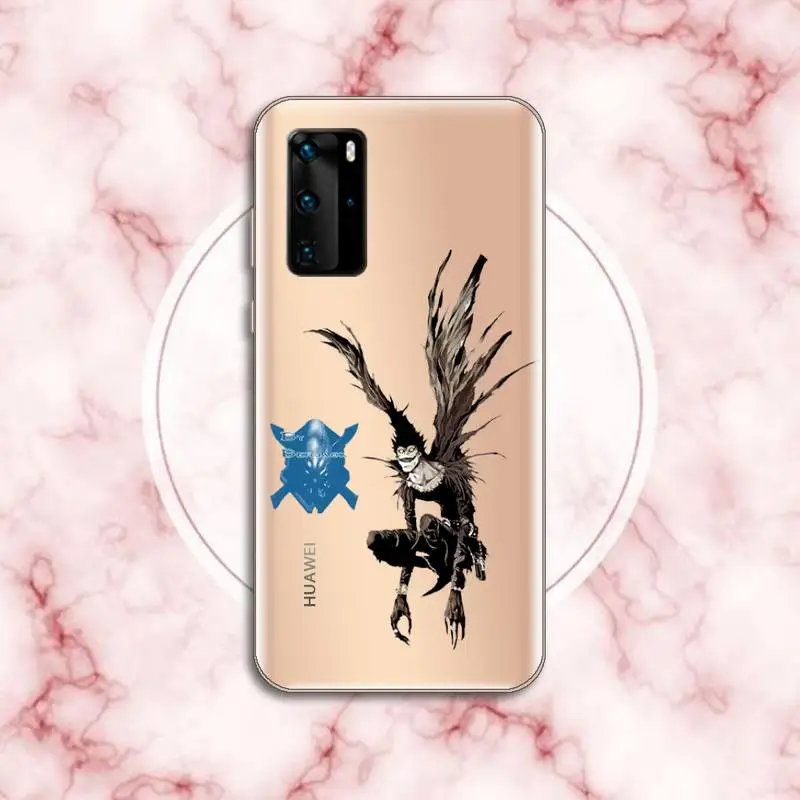 

Death Note cartoon funny anime Phone Case Transparent for Huawei P honor 8 10i 20 30 40 smart 2019