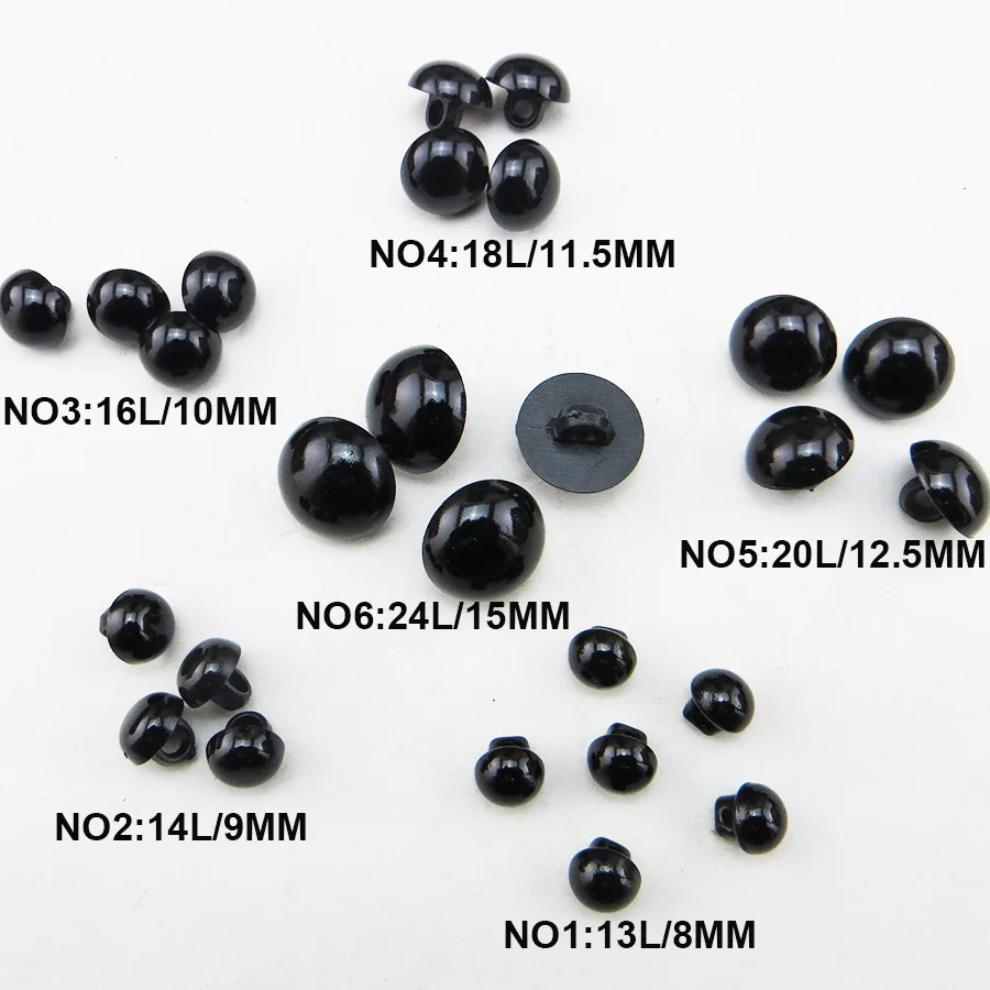 

50 шт., цветные пластиковые пуговицы 8-15 мм