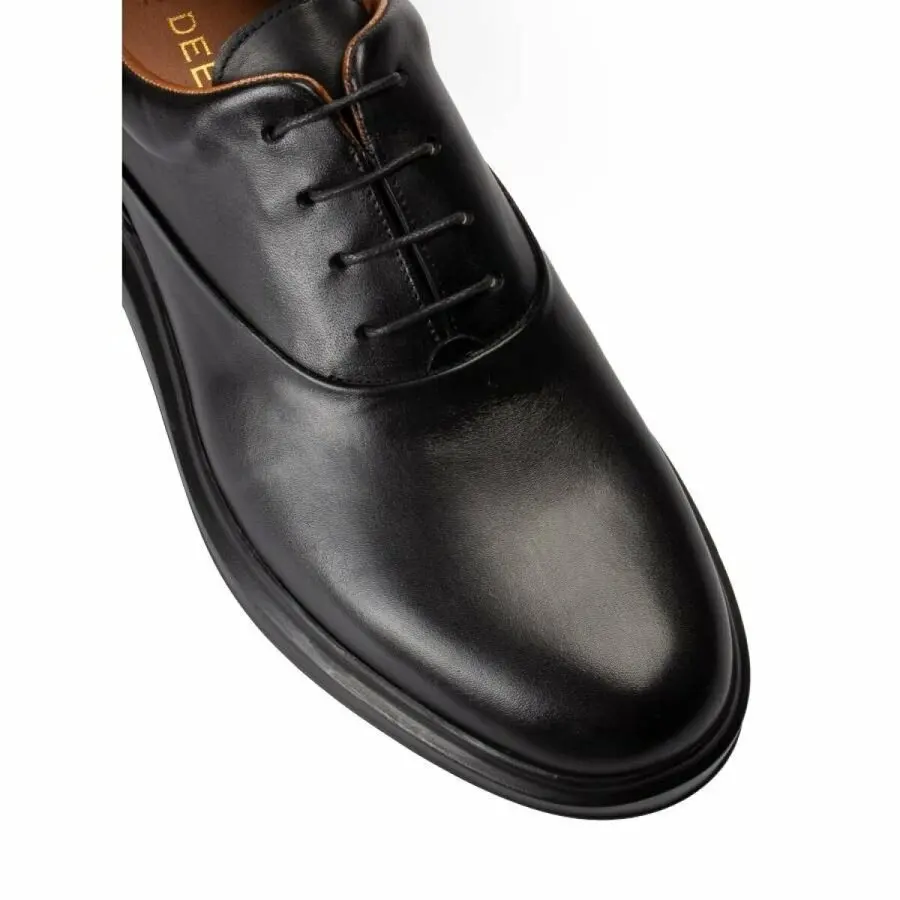 

Sneakers Men Deery, Genuine Leather Black Sneaker Men Shoes