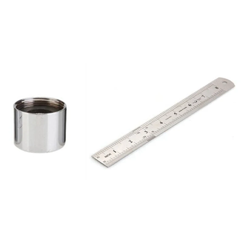 

Bathroom Kitchen Brass Female Faucet Aerator Thread With Vintage Stainless Steel Ruler Rule Scale Machinist Tools