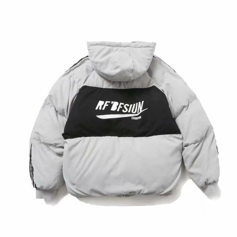 

Зимняя брендовая Хлопковая мужская куртка на осень и зиму в стиле хип-хоп свободная утепленная куртка в стиле хип-хоп