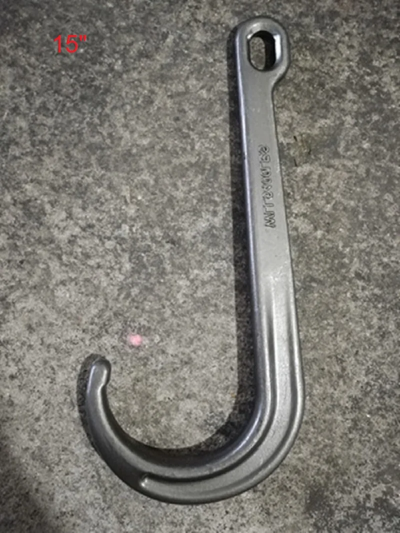 15&quot 5400lbs J hook safety point ring eye wide mouth long large opening forged alloy steel hoist crane hardware|Морское
