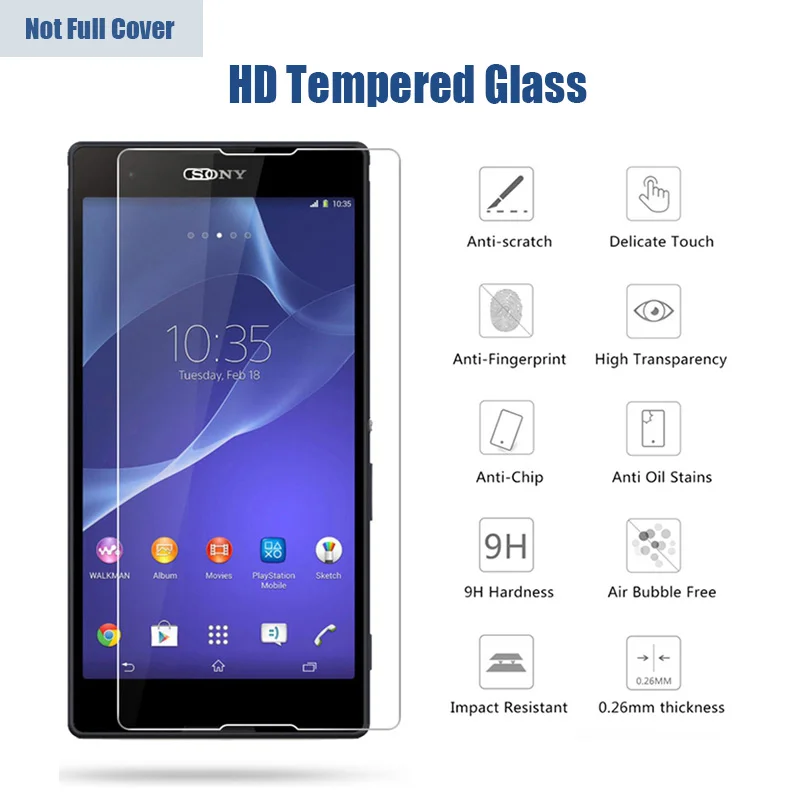 1 шт/2 шт HD прозрачный 9H протектор экрана для Sony Z5 Премиум Закаленное стекло Z Z1 Z3 Z4
