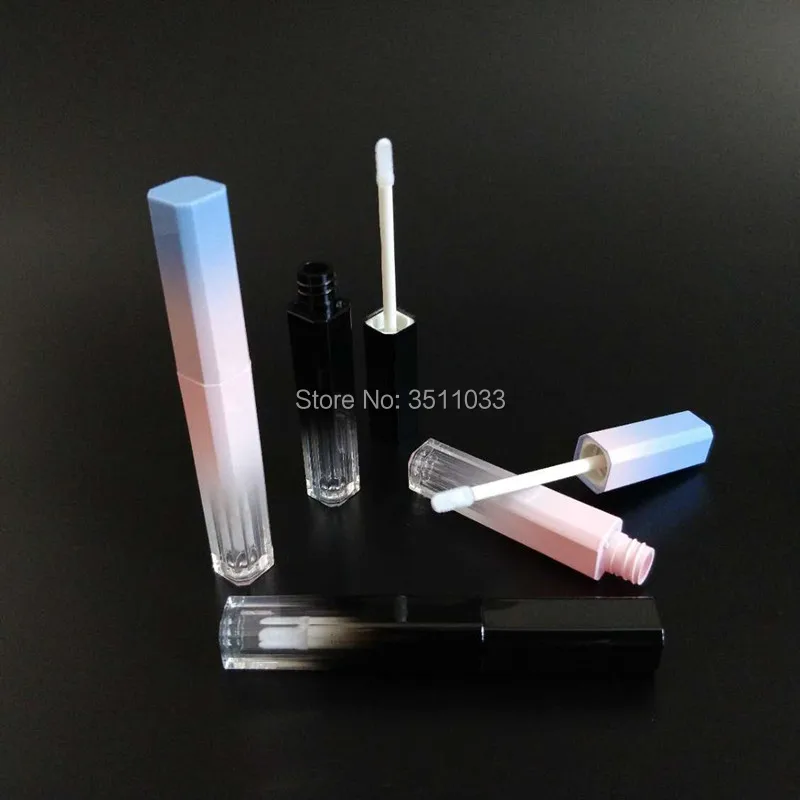 3 5 мл розовый синий градиент пластиковый для губ блеск трубка кассик черный