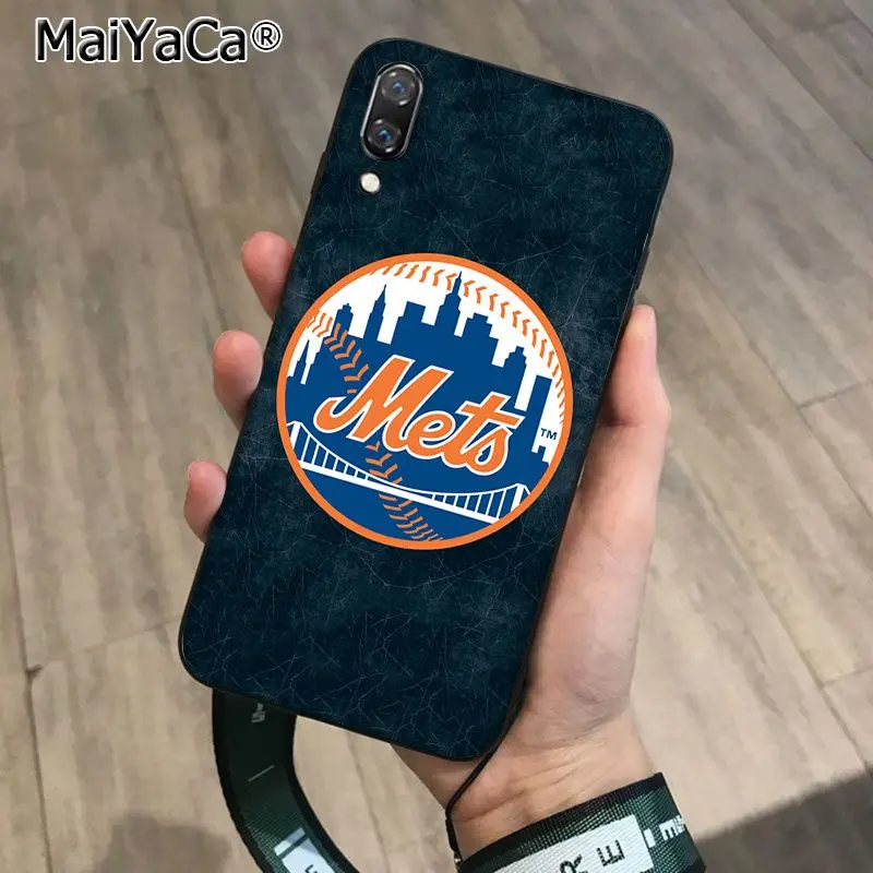 MaiYaCa New York Mets мягкий черный чехол для телефона из ТПУ Huawei P10 plus 20 pro P20 lite mate9 10 honor