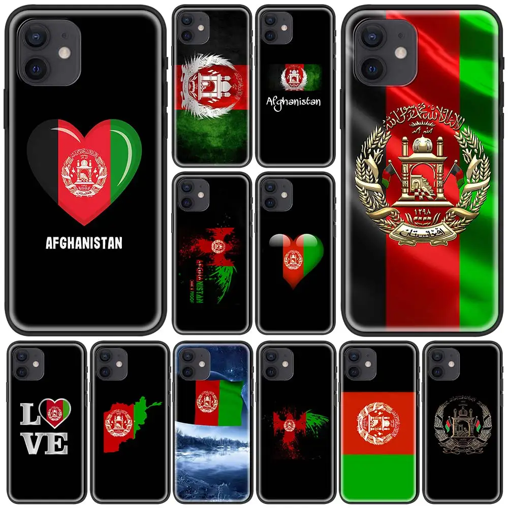 

Afghan Afghanistan Flag Phone Case For iPhone 11 13 Pro Max 12 Mini 7 8 12 Pro X XS Max XR 6 6S Plus SE 2020 Back Cover Funda
