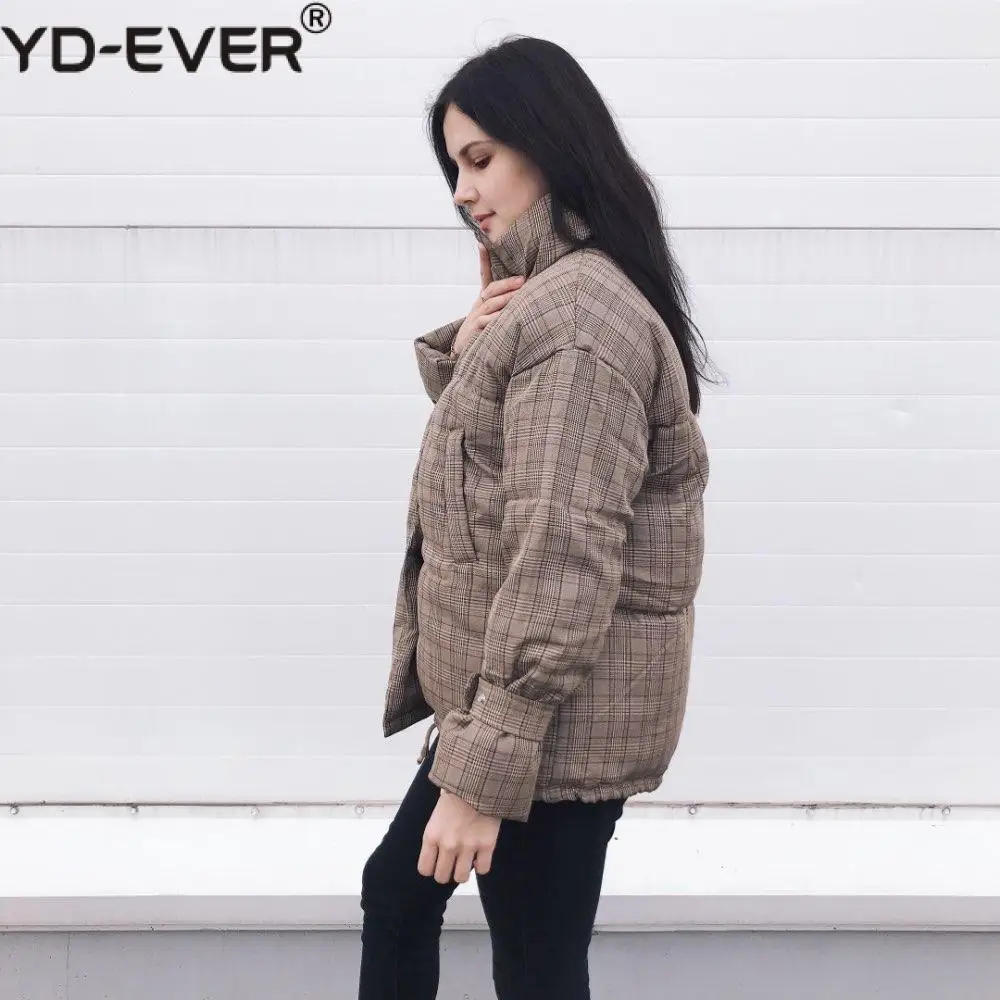 Женская хлопковая одежда новая Корейская версия свободного кроя плотная зимняя