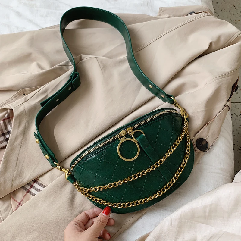 DORANMI цепи ремень Fanny Pack Для женщин Поясные сумки 2021 Элитный бренд дизайн Crossbody