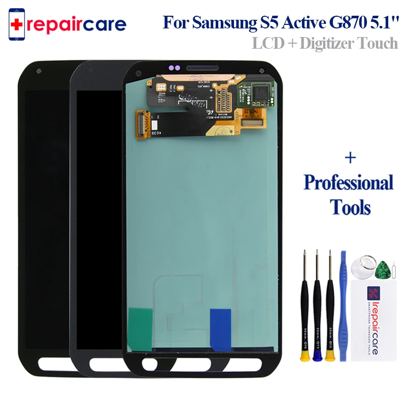 

Super AMOLED LCD Display For Samsung Galaxy S5 Active G870 LCD Display Touch Screen Digitizer Assembly