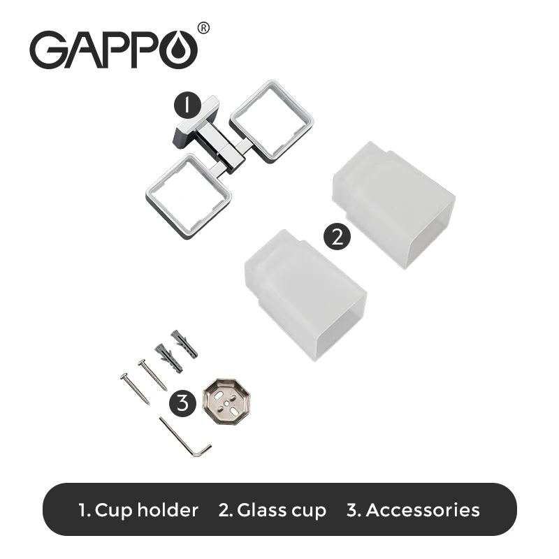Держатели для стаканов GAPPO G3806/G3808 двойная зубная щетка держатель чашки зубной