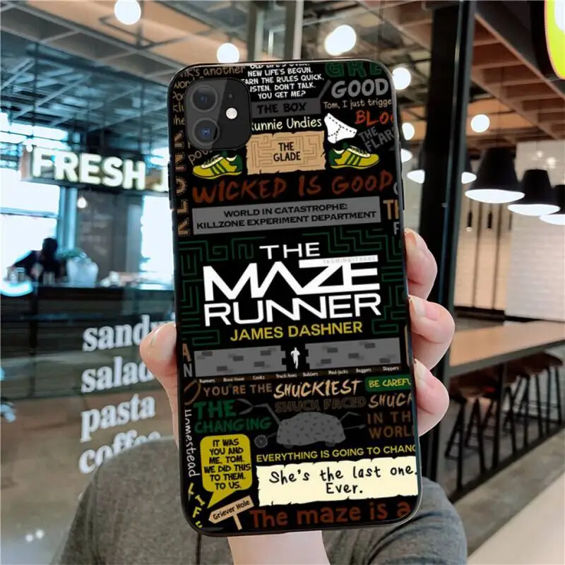 Чехол для телефона с изображением бегущего лабиринта iphone 13 12 11 Pro Max Mini XS 8 7 6 6S Plus X 5S