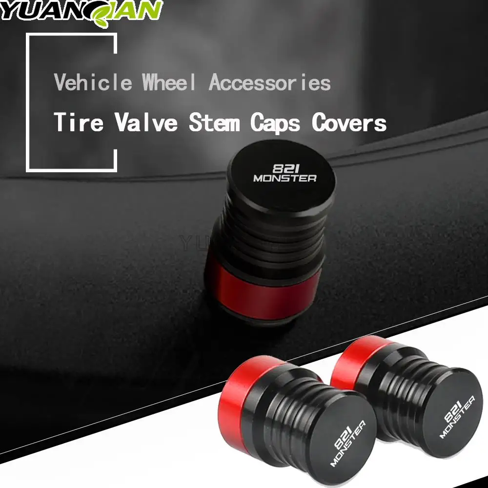 

For Ducati 821 MONSTER MONSTER821 DaRk 2014 2015 2016 2017 2018 2019 20 Motorcycle Accessories Wheel Tire Valve Stem Caps Covers