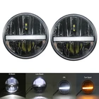 Фара светодиодная, 4x4, 7 дюймов, H4, с углом поворота сигнальная фара, 2 шт.