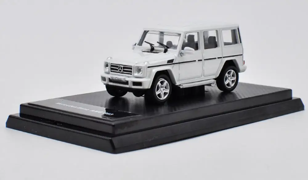 1/64 Mercedes Benz G Class AMG G63 SUV белый литой автомобиль Модель Коллекция игрушек