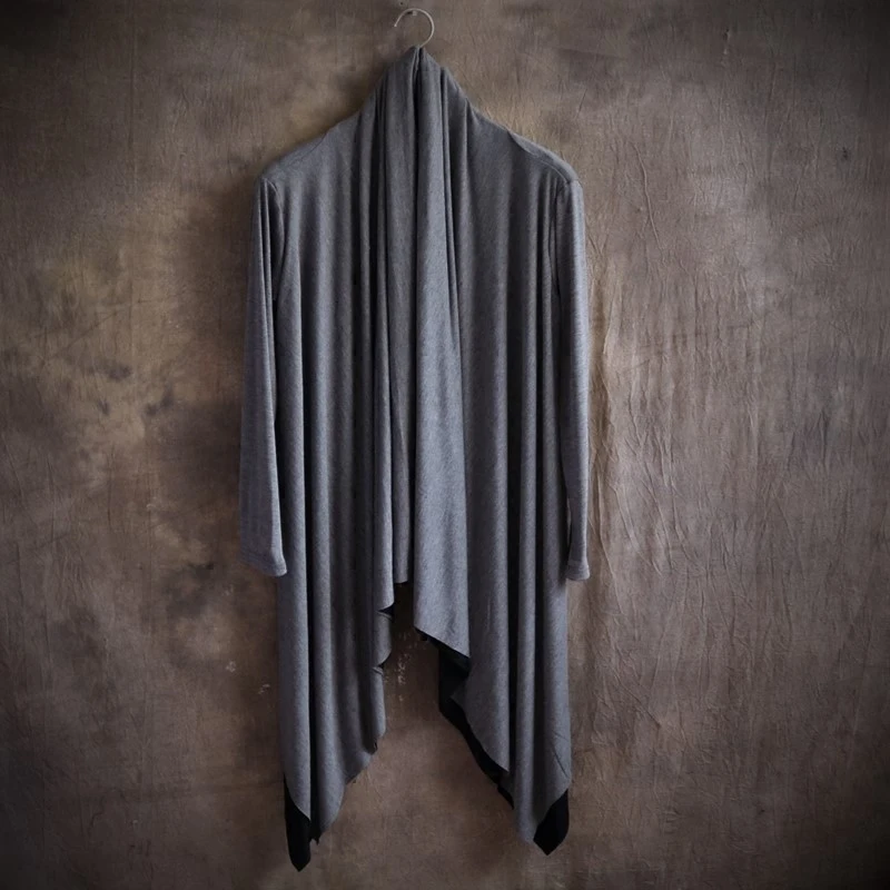 Spring And Autumn Swallow Tail Trimming Cardigan Long Cape Japanese Streetwear Japan Style Hip Hop Hoodie Unisex Sweatshirt Men | Мужская