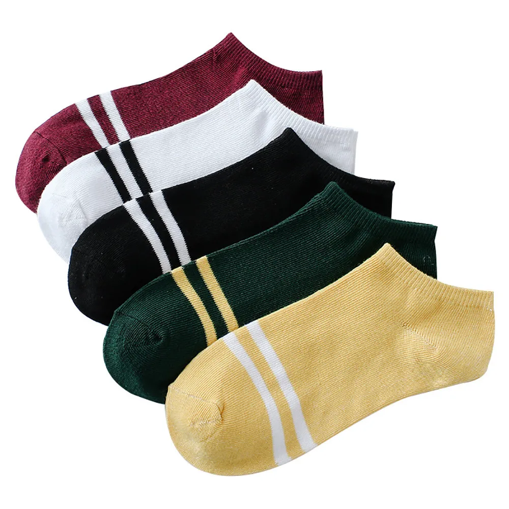 

Cotton Casual Women Socks Fashion Cartoon Socks 1pairs Unisex Stripe Comfortable Cotton Sock Slippers Short Ankle Socks 2021 New