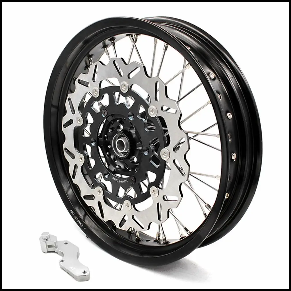 3 5/5 0*17 &quotполный супермото колеса набор для SUZUKI DRZ400 00 04 DRZ400E 07 DRZ400S 18 передний