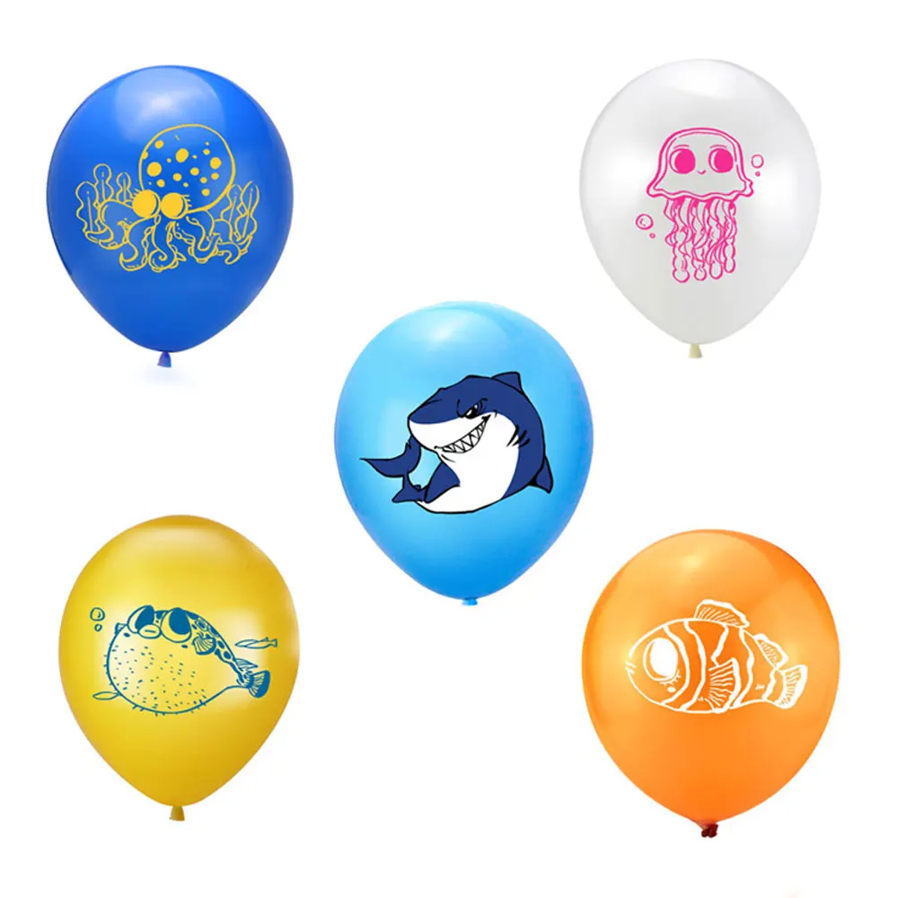 12 дюймов морские животные шары Акула латексные детский душ дети взрослые