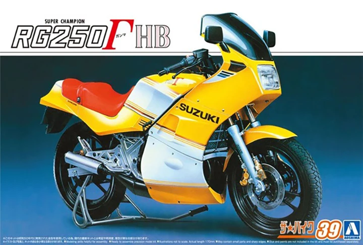 

1/12 AOSHIMA plastic assembly car model toy Suzuki GJ21A RG250 motorcycle static model adult collection DIY assembly kit #06231