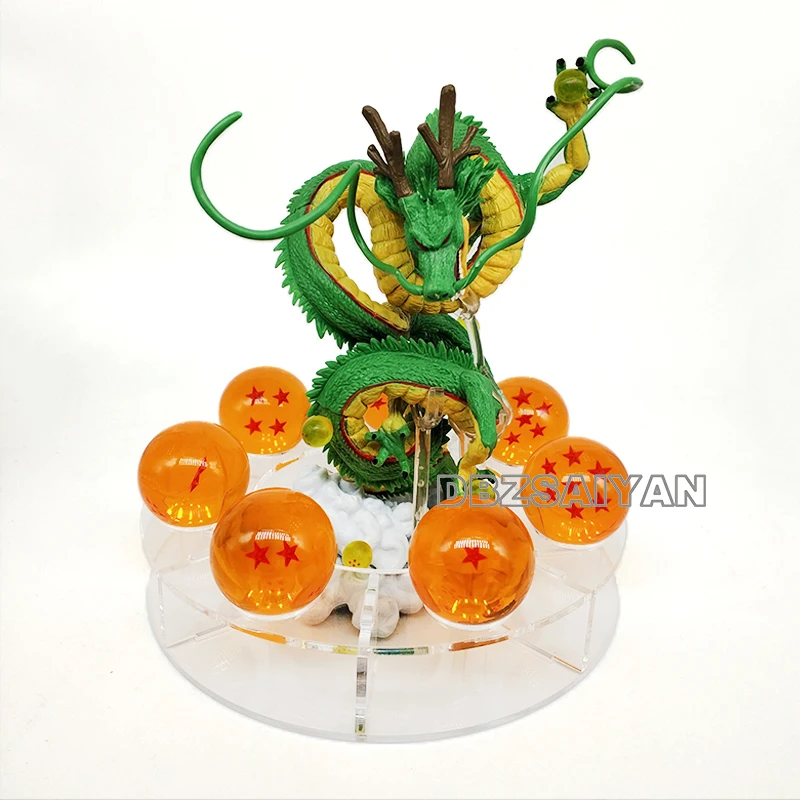 not lamp shenron1 15 см Dragon Ball Shenron figulas прикроватная лампа Dragon Ball Z рисунок ночной Светильник Shenlong+ 7 шт 3,5 см шарики+ акриловая полка DBZ - Цвет: not lamp shenron1