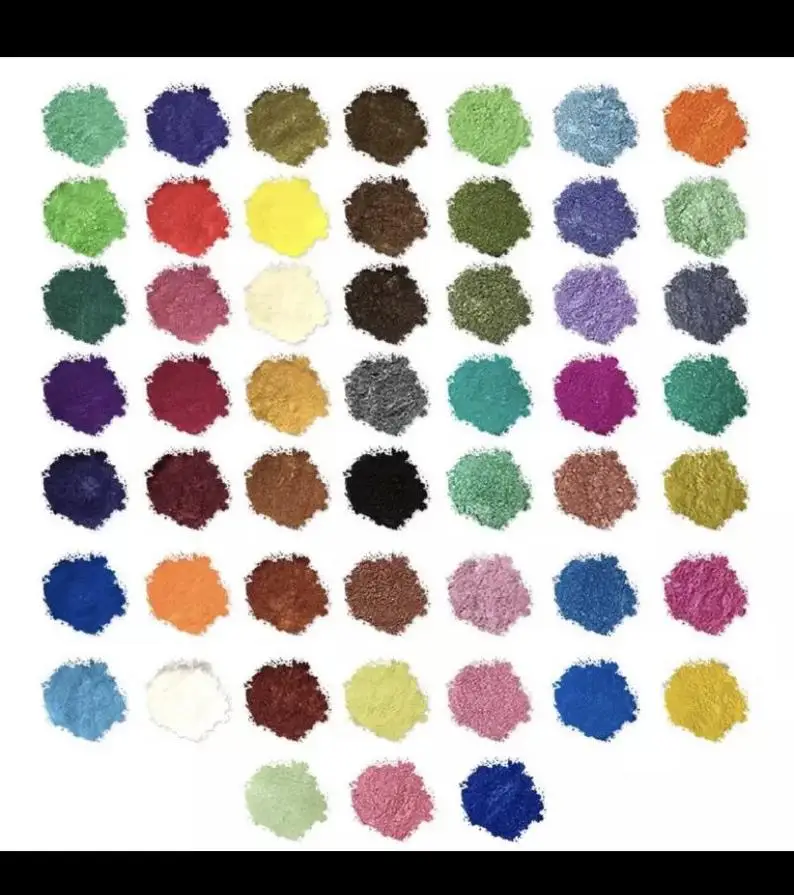 

68 Colors 10g Optional Pearlescent Powder Pigment Car Paint Nail Polish Mica Nail Glitter Pearl Powder Dye Soap Pigment 1 jar
