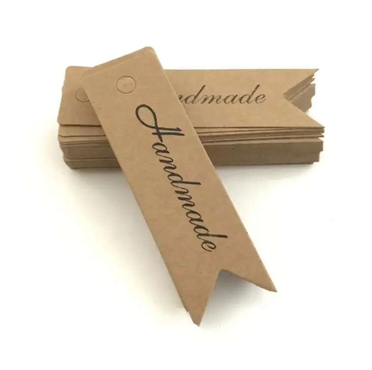 Etiqueta de papel Kraft Retro, etiqueta colgante de precio de papel en blanco, tarjetas de regalo hechas a mano, marcap&aacute;ginas de equipaje, etiqueta colgante, etiqueta de Navidad SN3464-5