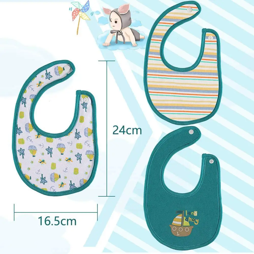2020 Baby Boy Accessories 100%Cotton 3Piece Hat+3Piece Gloves+3Piece Bibs Newborn Photography Props Nightcap Sleep Boys Beanie | Детская